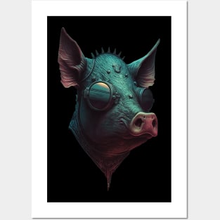 Industrial Swine - The Steampunk Pig Animal Posters and Art